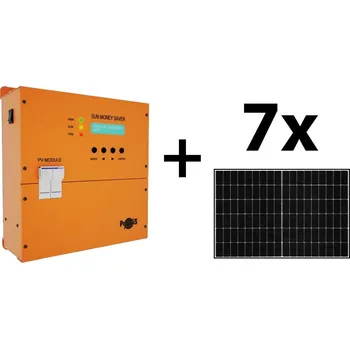 PROWISPOWER Sada Měnič V-SH-2000 SUN MONEY SAVER + 7 ks FVE panelů JASOLAR JAN54S31-405/MR 405Wp