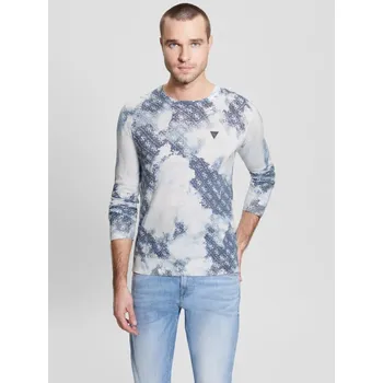 Pánský svetr Guess pánský modro bílý svetr 20020395-7621701714695