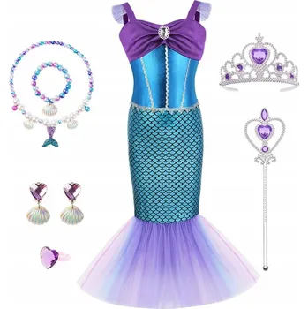 Karnevalový kostým KOSTÝM MOŘSKÉ PANNY KOSTÝM SADA DOPLŇKŮ NA KARNEVALOVÝ PLES 150