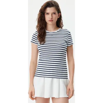 Dámské tričko Tommy Jeans dámské pruhované tričko 20006879-2191492