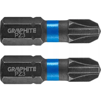 Bit Rázové bity PZ3 x 25 mm 2 ks GRAPHITE 56H505