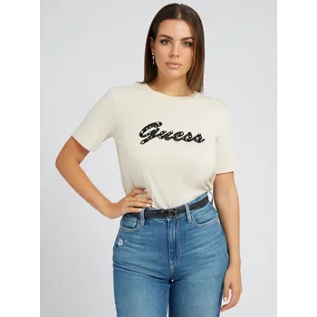 Dámské tričko Guess dámské béžové tričko 20022384-7619342087247