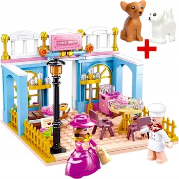 ostatní stavebnice STAVEBNICE PRO DÍVKY – PRINCEZNA OBCHOD CUKRÁRNA PEKÁRNA 199 ELE+LEGO