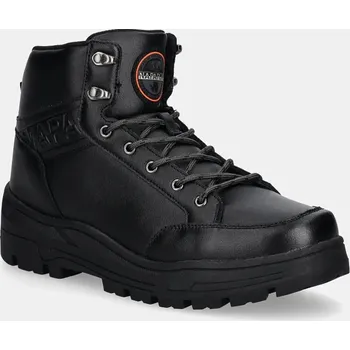 Pánské tenisky Kožené boty Napapijri HERB pánské, černá barva, NP0A4ILN.041 99X, EUR 46