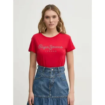 Dámské tričko Pepe Jeans dámské červené tričko 20013977-2208053