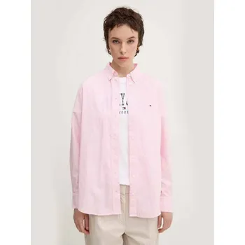 Dámská košile Tommy Jeans dámská růžovo-bílá košile 20007402-2136349