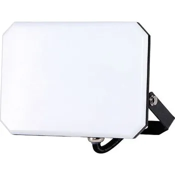 Garsaco Prémiový bezrámový LED reflektor černý 50 W 6000 lm, denní barva světla