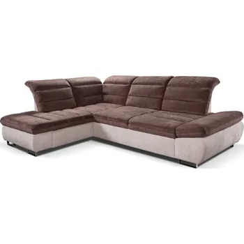 Sedací souprava ROMANTIKA rohová sedací souprava, pravá, hnědá