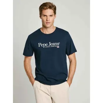 Pepe Jeans pánské tmavě modré tričko Albert 20015834-2145457