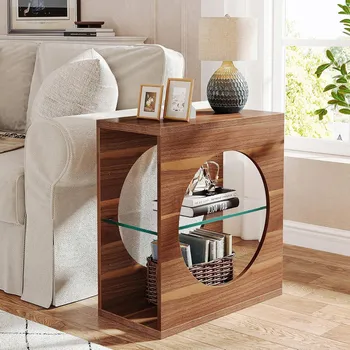 Konferenční stolek MODERNÍ ODkládací STOLEK ELEGANTNÍ 3-ÚROVŇOVÝ DO OBÝVACÍHO POKOJE KANCELÁŘE