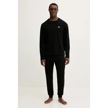 Pánské pyžamo Pyžamo Lacoste pánské, černá barva, 4H6426 99X, vel. M