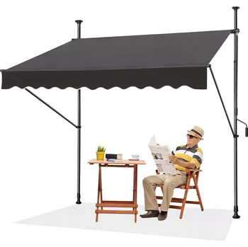 Markýza Balkónová markýza, terasová 250 x 180 cm šedá