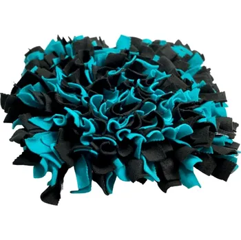 Hračka pro psa Čmuchacíkoberečky.cz® Čmuchací kobereček extra hustý ČERNÝ-TMAVĚ TYRKYSOVÝ 215/45X2