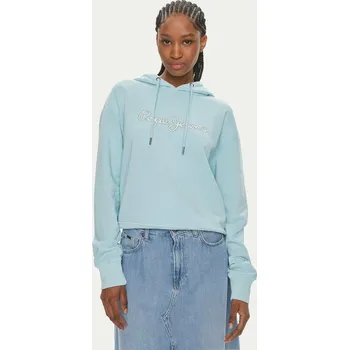 Dámská mikina Pepe Jeans dámská světle modrá mikina Lana 20014590-8445866712643
