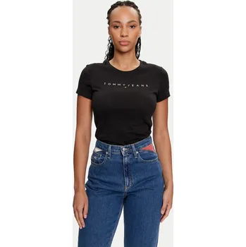 Dámské tričko Tommy Jeans dámské černé tričko 20006970-8720636760025