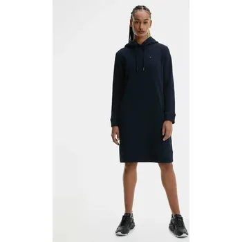 Dámské šaty Tommy Hilfiger dámské černé mikinové šaty 20019790-1806625