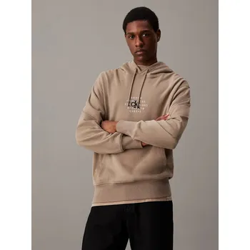 Pánská mikina Calvin Klein pánská hnědá mikina 20008764-2123530