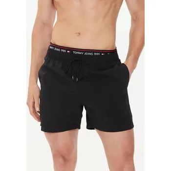 Pánské plavky Tommy Jeans pánské černé plavky 20014353-8720646364893