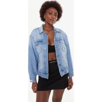 Dámská casual bunda Calvin Klein dámská světle modrá džínová bunda 20008103-8720107701793