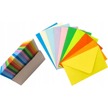 Obálka Barevné mini obálky 100ks Art King Mix sada malé obálky 10x6cm