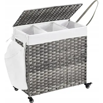 Koš na prádlo Volně stojící koš na prádlo Songmics 140 l, šedý