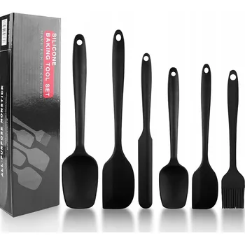 SADA KUCHYŇSKÉHO NÁČINÍ SILIKONOVÉ ŠPACHTLE POMŮCKY DO KUCHYNĚ 6 KUSŮ