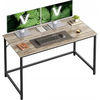 Psací stůl Obdélníkový psací stůl Vasagle 120 x 60 x 76 cm černý, šedý