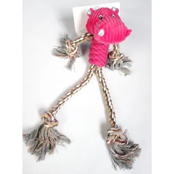 Hračka pro psa Přetahovadlo panák hroch 35cm (50/1)