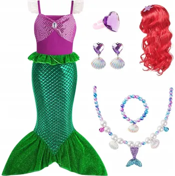 Karnevalový kostým KOSTÝM MOŘSKÉ PANNY KOSTÝM SADA DOPLŇKŮ NA KARNEVALOVÝ BÁL 120