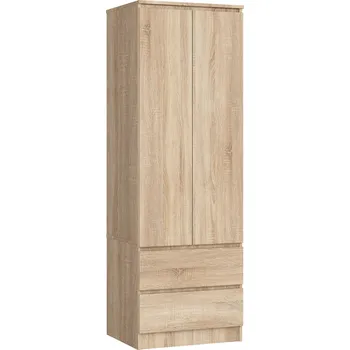 Šatní skříň Skříň Akord Star S60 2D 2SZ 60 x 180 x 51 cm dub sonoma
