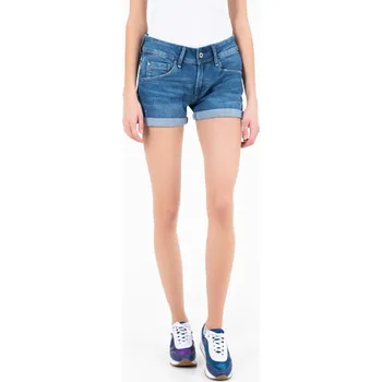 Dámské kraťasy Pepe Jeans dámské modré džínové šortky Siouxie 20014631-8434786367408