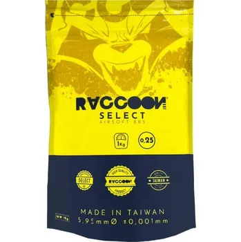Airsoftová kulička Raccoon Airsoft Airsoftové kuličky Raccoon SELECT 0,25g, 1kg