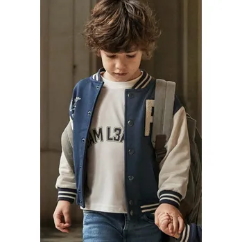 Chlapecká mikina Dětská mikina Mayoral modrá barva, s aplikací, 4424 4424.5A.Mini.9BYA 57X, vel. 98