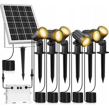 Venkovní osvětlení SOLÁRNÍ LAMPA HIT PRO ZAHRADNÍ KEMPOVÁNÍ, ELEGANTNÍ ODOLNÁ, 6 KS