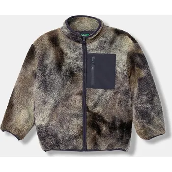 Chlapecká mikina Dětská mikina United Colors of Benetton tmavomodrá barva, vzorovaná, 3IQBC505K 3IQBC505K.G.Seasonal 09A, vel. 140