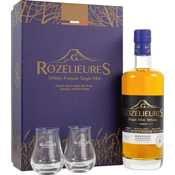 Whisky Whisky Rozelieures Origine Collection 40% 0,7l (dárkové balení 2 skleničky)