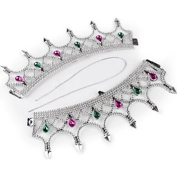 Karnevalový doplněk Stoklasa Koruna královna 4 stříbrná