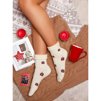 Dámské ponožky Dámské termo ponožky béžové dárečky Velikost: UNI: 37-40