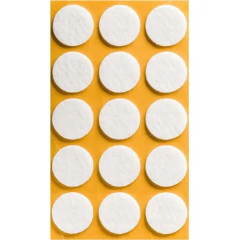 Podložka pod nábytek Filcové podložky pod nábytek KOLO 30mm BÍLÉ 15 ks