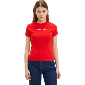 Dámské tričko Tommy Jeans dámské červené tričko 20005799-1855371