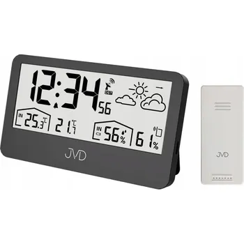 Meteostanice Meteostanice s budíkem JVD RB3407.1, stereo rádio, DCF, vnitřní a venkovní teplota
