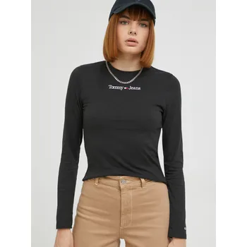 Dámské tričko Tommy Jeans dámské černé tričko 20005795-8720641253222