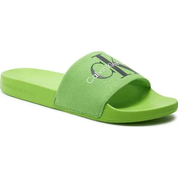 Pánské pantofle Calvin Klein pánské zelené pantofle 30001358-8720109500332