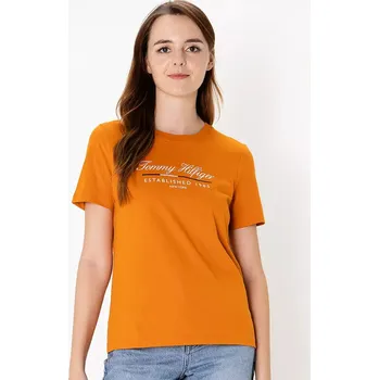 Dámské tričko Tommy Hilfiger dámské oranžové triko 20022070-2121291