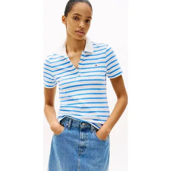 Dámské tričko Tommy Hilfiger dámské pruhované polo tričko 1985 20022064-2175584