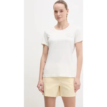 Dámské tričko Sportovní tričko Jack Wolfskin A62120 COMPRESSION CUBE 8 dámské, bílá barva, A63270 00X, vel. S