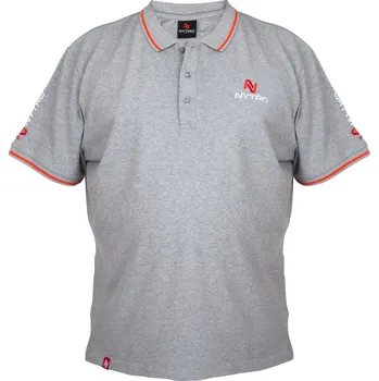 Pánské tričko Nytro Tričko Light Marl Grey Polo Shirt 3XL