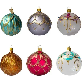Vánoční ozdoba Koulier Sada vánočních ozdob Secese: Belle Epoque, 6 ks