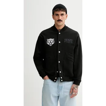 Pánská mikina Mikina Kenzo Happy Tiger pánská, černá barva, s aplikací, FF55BL1244MT.99J 99X, vel. M