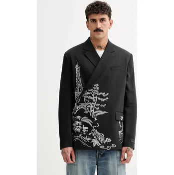 Dámské sako Blazer s příměsí vlny Kenzo FF55VE1429RI.99 černá 99X, vel. 48